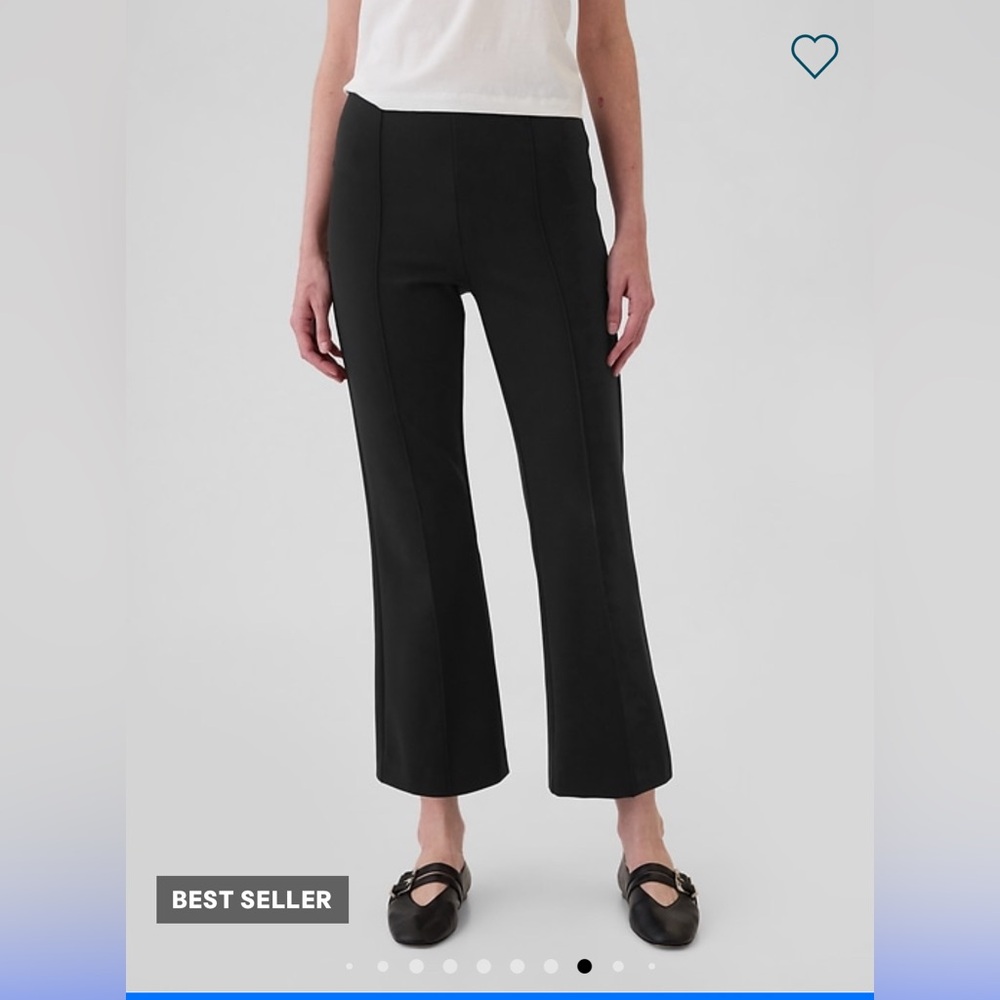 Gap high-rise Ponte crop kick